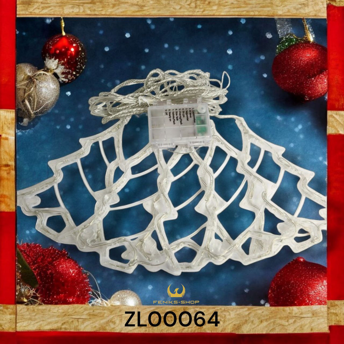 Led lampice zavjesa borići 50kom 2.1 x 0.75 M toplo bijele na baterije - Feniks-shop