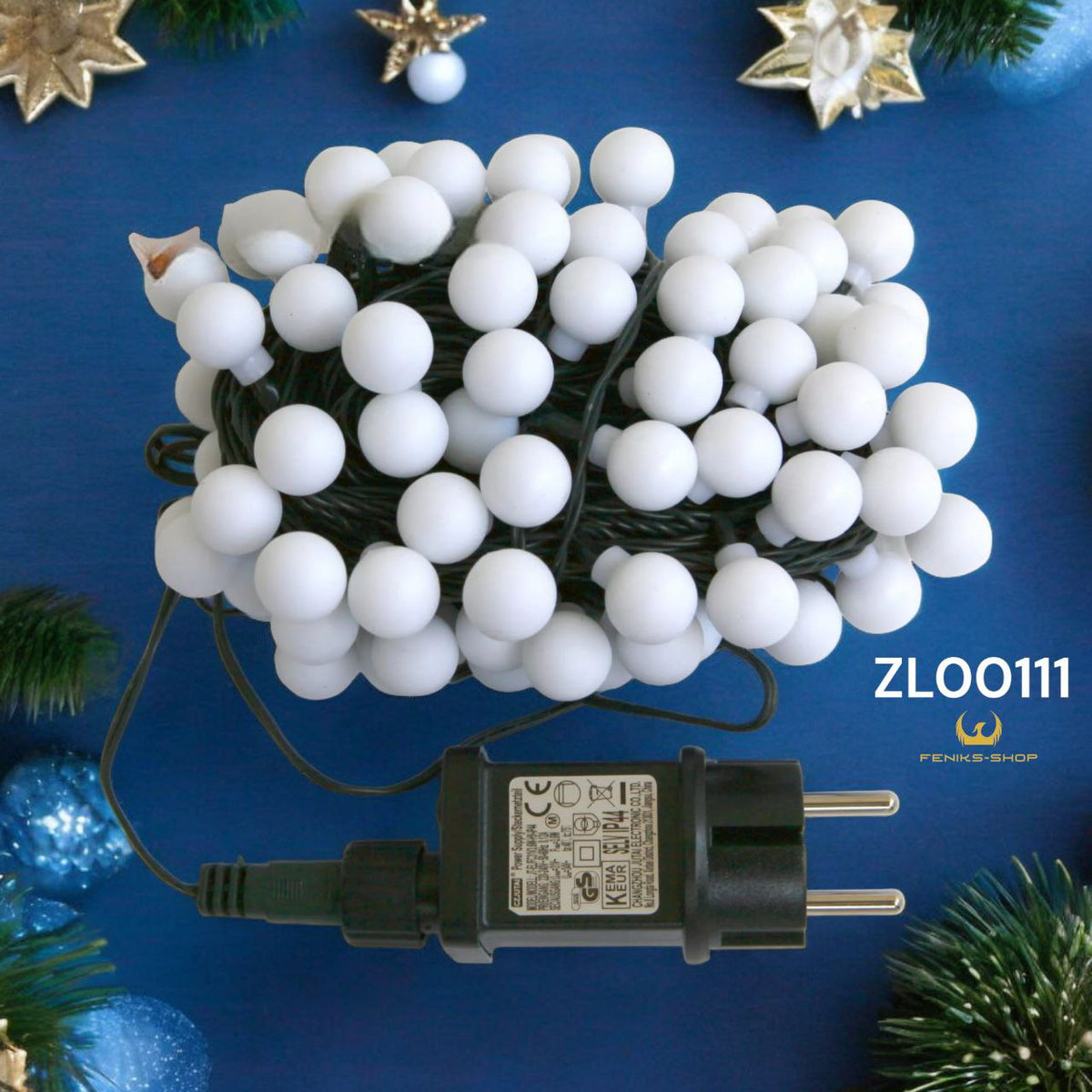 Božićna zavjesa lampice veće toplo bijele 10M - 100kom na struju - Feniks-shop