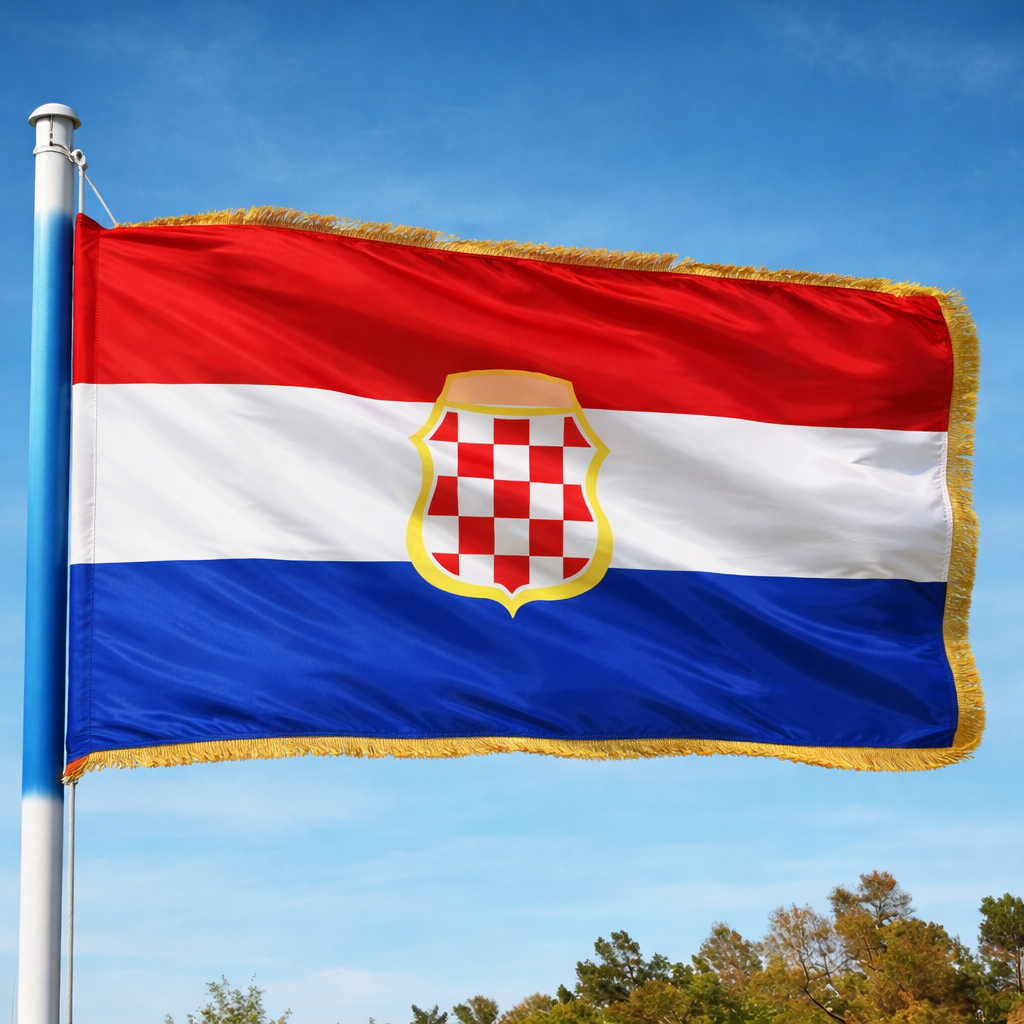 Zastava Herceg-Bosne s resama 100x200cm