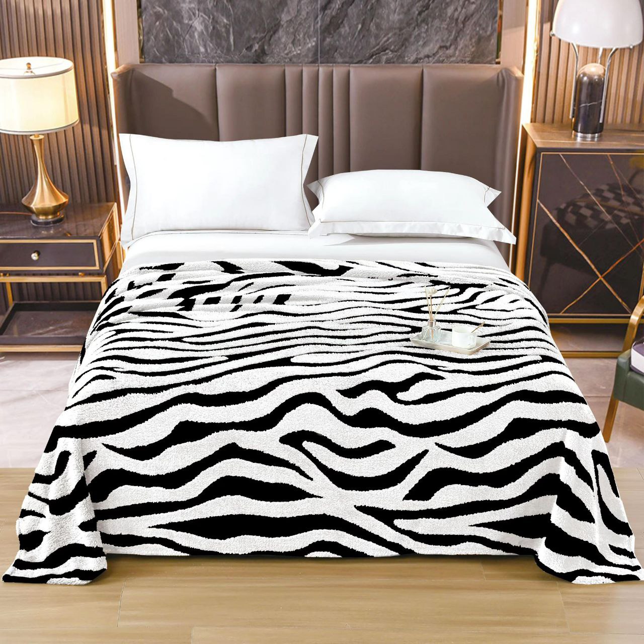 Zebra Luxe deka 200x230 cm