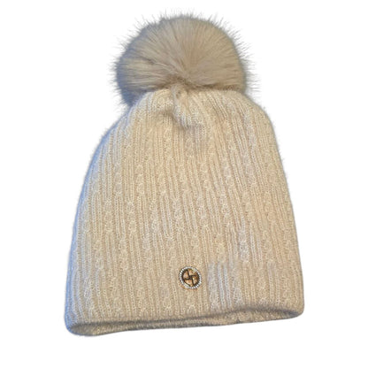 Ženska zimska kapa Glam s coflekom