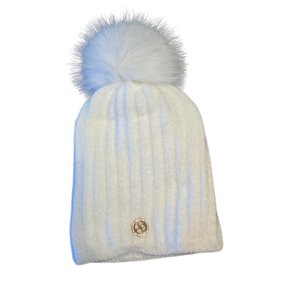 Ženska zimska kapa Glam s coflekom