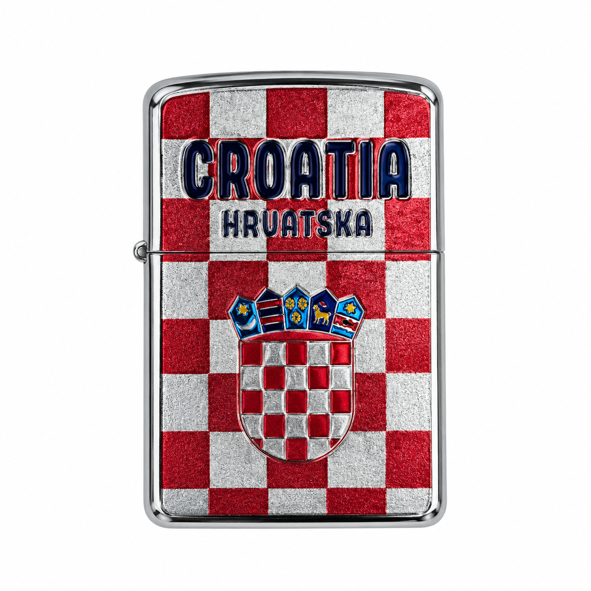 Zippo upaljač Croatia Hrvatska – hrvatske kockice i grb