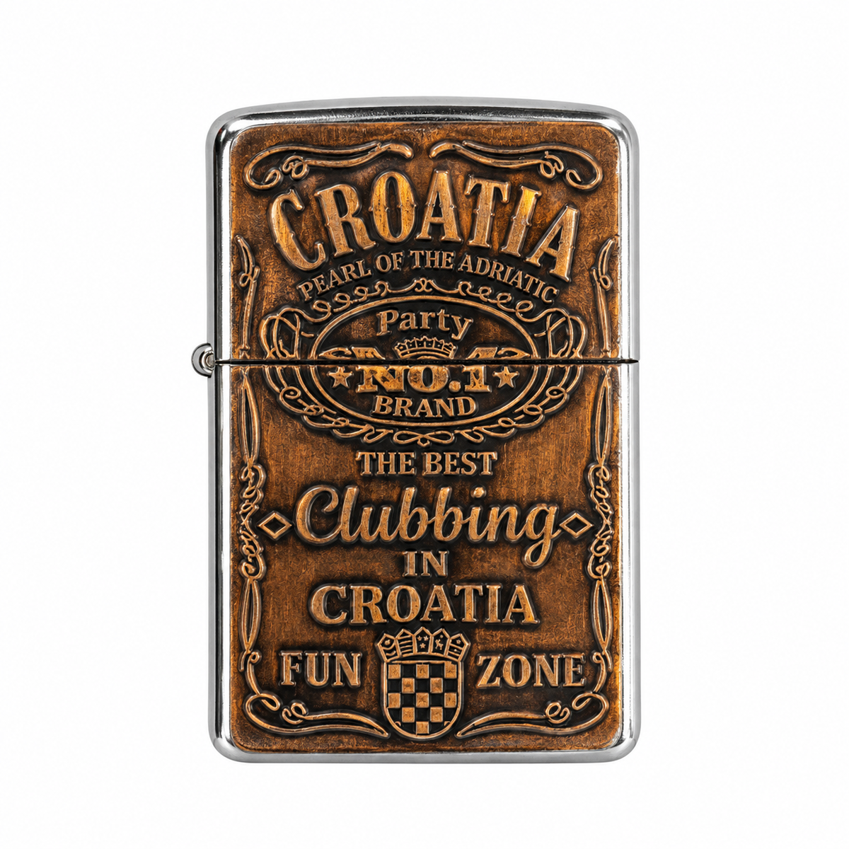 Zippo upaljač Croatia – bakreni retro dizajn