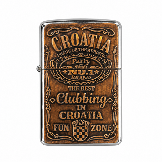Zippo upaljač Croatia – bakreni retro dizajn