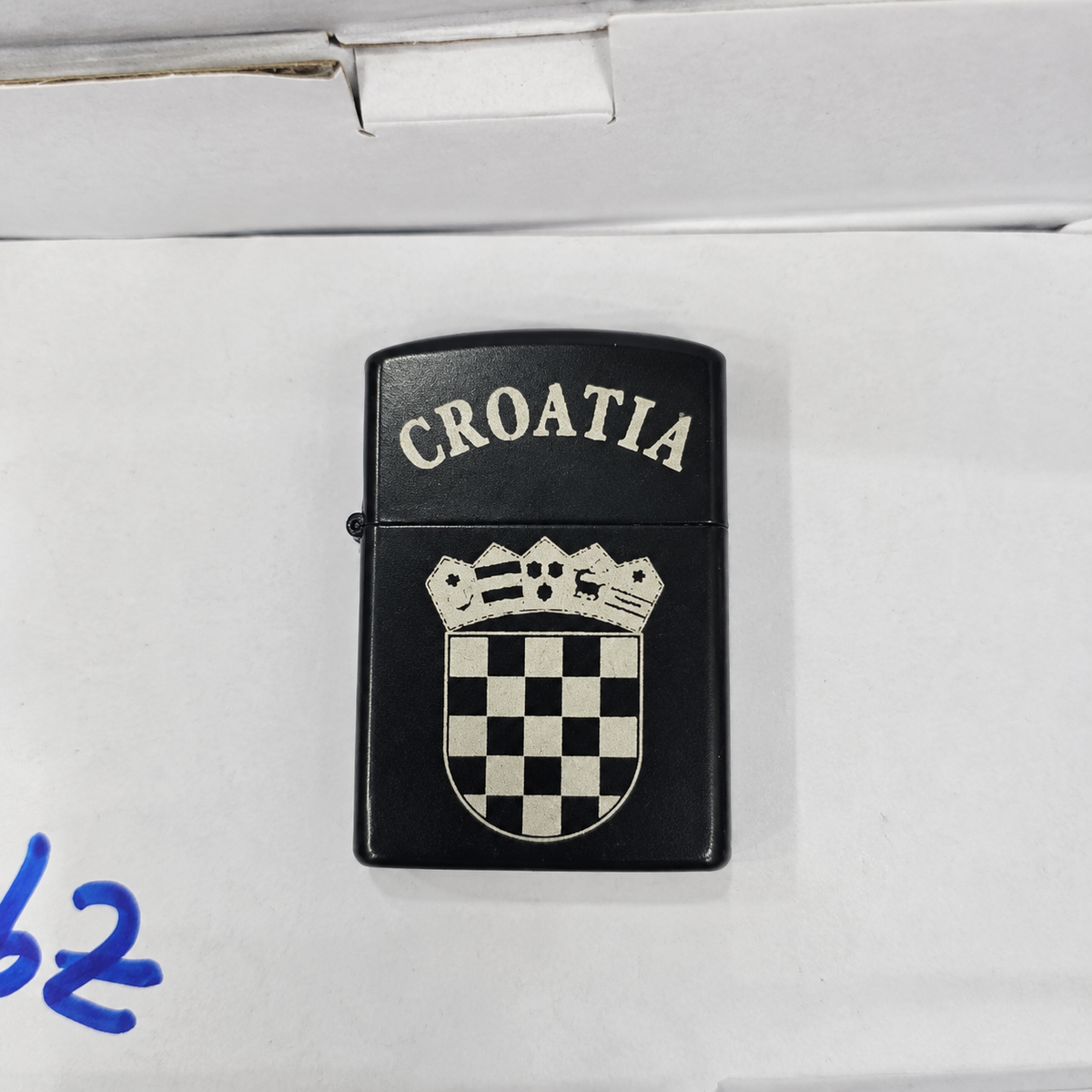 Zippo upaljač Croatia – crni s hrvatskim grbom