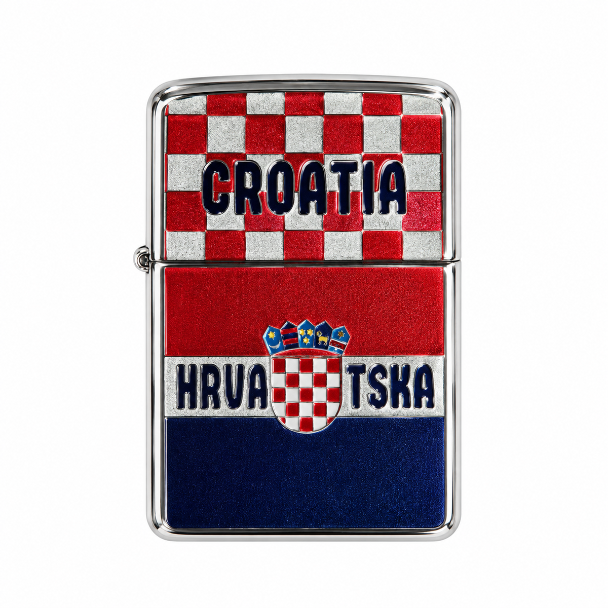 Zippo upaljač Croatia – hrvatska zastava i grb
