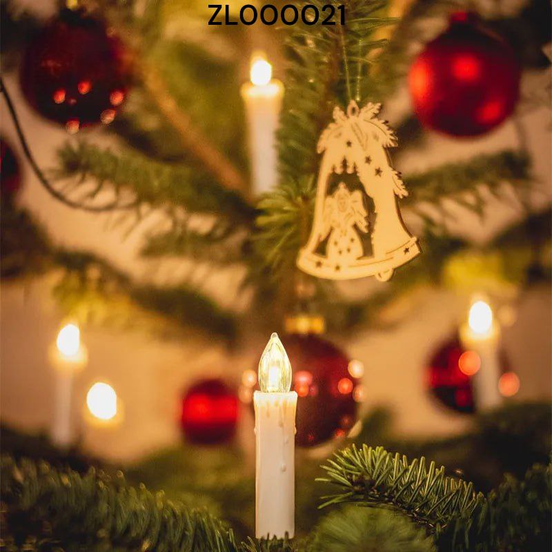 Božićne lampice za bor svijeće toplo bijele 6M + 1M na baterije - Feniks-shop
