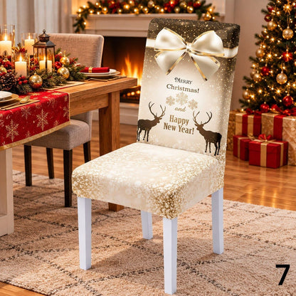 Božićne navlake za stolice set od 6 komada