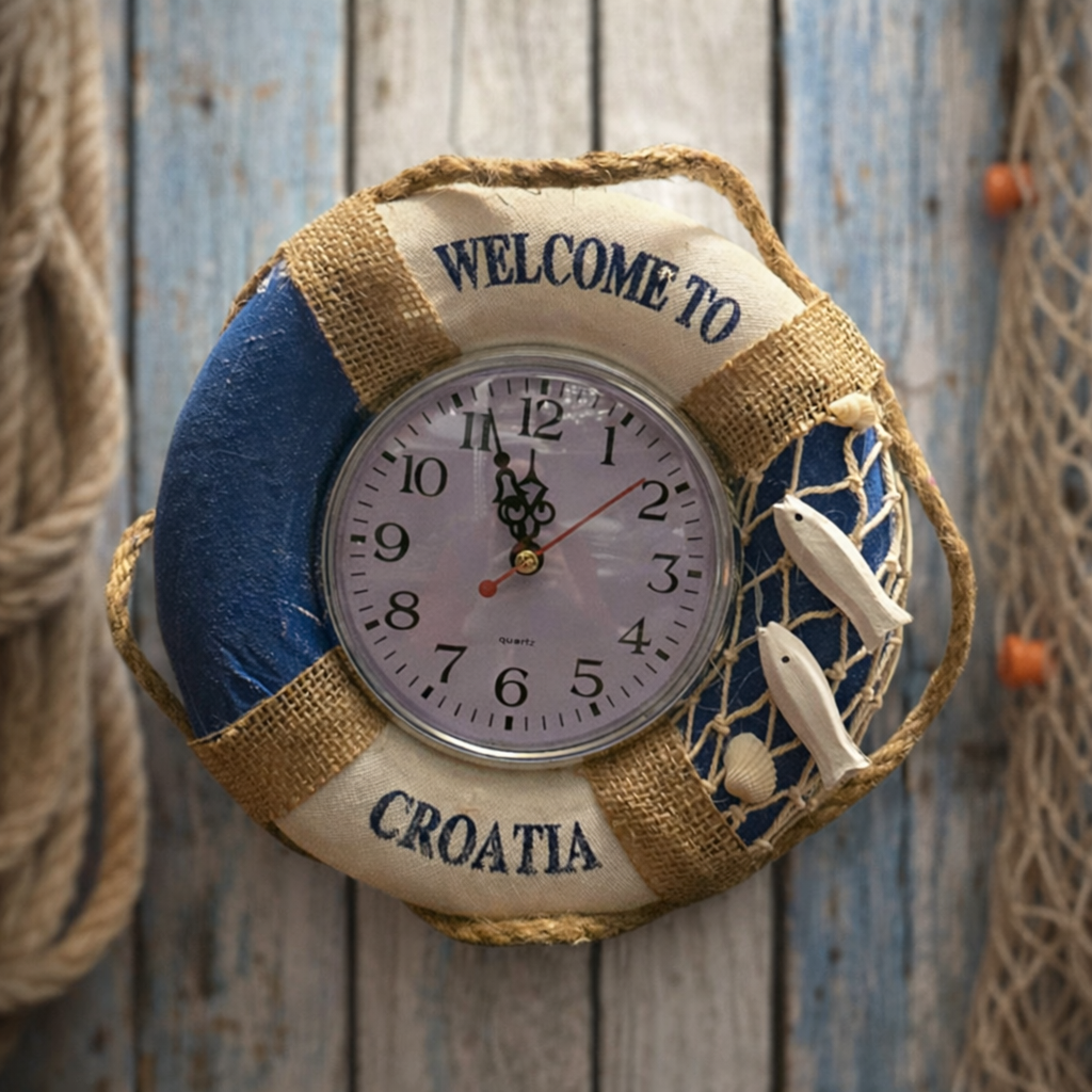 Zidni mornarski sat Croatia